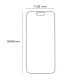TFO 2.5D Tempered Glass Screen Protector for iPhone 15 Pro Max 6.7\", 9H