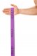 4Fizjo Flex Band Long Flexible Textile Training Loop Strap Tape, Purple (Medium resistance, 4/5)