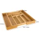 Bamboo Expandable Kitchen Drawer Organizer Ruhhy