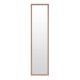 Full Length Standing Mirror 148 cm with Aluminum Frame ModernHome, Grey and Copper