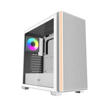 Darkflash DS900WS Computer Case with 4 ARGB Fans, White