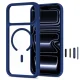 Tech-Protect MagOne MagSafe CC Case + 2-Pack Tempered Glass for iPhone 18 / 17 Pro Max, Clear Navy Blue
