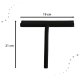 Silicone Window and Shower Squeegee with Holder, Grey