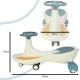 Swing Fix S4 Gravity Ride-On Toy with LED Wheels and Music, 76cm, Blue/White