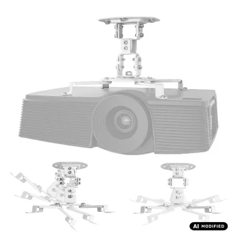 Maclean MC-200 W Ceiling Mount for Projector, 54-320 mm, up to 13.5 kg, White