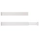 Ruhhy Adjustable Bamboo Drawer Organizer, 4 pcs, White