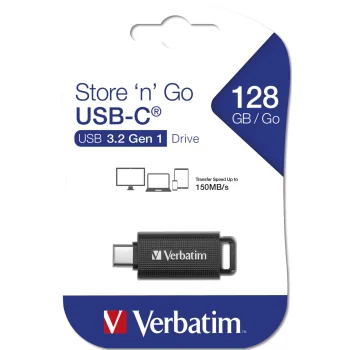 Verbatim Store 'n' Go 128 GB USB-C retractable flash drive