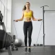 4FIZJO 2-in-1 Digital Jump Rope with Counter and Cordless Balls, Black