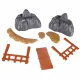 Ikonka KX2863 Magnetic Car Track with 153 Elements and Light-up Car