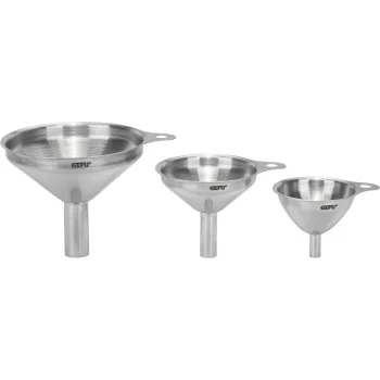 Gefu VERSARE Funnel Set, 3-Piece, Stainless Steel