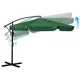 Plonos 488001 Folding Garden Parasol with Cover, 350 cm, Green