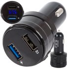 Car FM Transmitter, Audio Adapter with MP3 Bluetooth Player, Charger with 2 x USB Ports