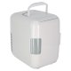 Portable Car Mini Fridge 4L Cooler and Warmer for Food and Cosmetics, White