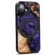 Уникальный чехол Bewood для iPhone 16 - фиолетовый с MagSafe