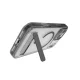 ZAGG Santa Cruz Snap KS MagSafe Case with Stand iPhone 17 Pro Max - Clear and Black