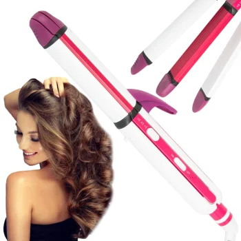 3-in-1 Hair Styler: Curling Iron, Straightener and Crimper