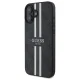 Guess iPhone 16 Case 4G Printed Stripes MagSafe, Black