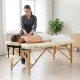 4Fizjo 1010 Folding Wooden Massage Table, 60 cm, Beige
