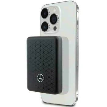 Mercedes Stars Pattern MagSafe Wireless Powerbank 3000mAh, Black
