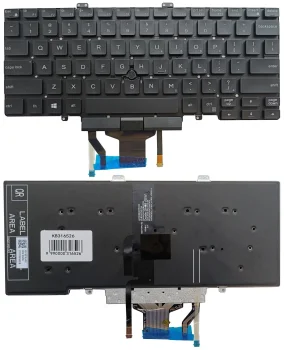 Keyboard for Dell Latitude 5400, 5401, 5410, 5411 with Backlight & Trackpoint, US, Black