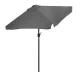 Rectangular Garden Umbrella with Tilt and Crank 200x140 cm MultiGarden, Grey