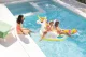 INTEX 57561 Inflatable Rainbow Unicorn Ride-On Island 226x173cm