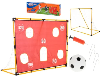 Football Training Goal with Target Mat and Ball