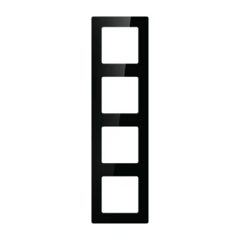 Avatto Quadruple Switch Frame N-TS10-Frame-B4, Black