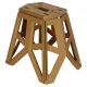 Folding Camping Stool / Chair, 40 cm, Beige