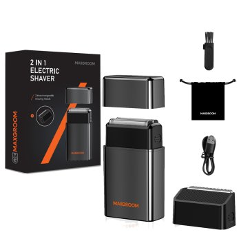 2-in-1 Electric Shaver MAXGROOM M-5580 IPX6 Black