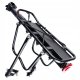 Universal Bicycle Rear Aluminum Trunk Bike Rack, Black