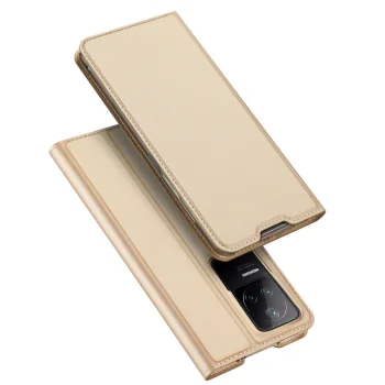 Dux Ducis Skin Pro Flip Case for Xiaomi Poco F4 5G, Gold