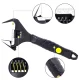 Adjustable Wrench 8\" 38mm, Black/Silver