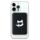 Karl Lagerfeld 5000mAh MagSafe Wireless Power Bank Choupette Head Pin, Black