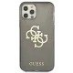 Guess iPhone 12 Pro Max Case Glitter 4G Big Logo Black