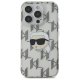 Apple iPhone 16 Pro Max 6.9\'\' Karl Lagerfeld IML Karl Head Electroplated Cover Case, Clear