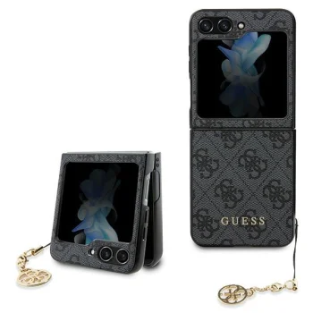 Guess 4G Charms Case for Samsung Galaxy Z Flip 5 Gray