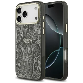 Guess Python Pattern MagSafe Case for iPhone 17 Pro Max, Black