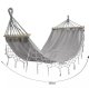 Garden Home Single Hammock with Wooden Frame, 200x100 cm