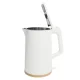 Cordless Electric Kettle 1.7L 1500W with 360° Rotating Base, White