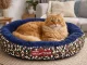 Soft Round Pet Bed for Small/Medium Dogs and Cats, 53cm, Camouflage