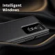 Samsung Galaxy Z Fold 4 (SM-F936) Leather Cover with View Window Card Slot Case, Black