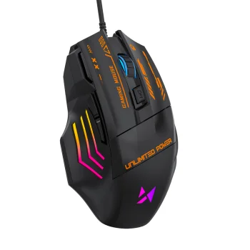 Wozinsky WMGK-1179W Wired Optical Gaming Mouse 7200 DPI with RGB Backlight - Black
