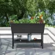 Keter Urban Bloomer flower pot with irrigation system, gray