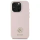 Guess GUHCP16LM4DGPP iPhone 16 Pro 6.3" light pink/pink hardcase Silicone Logo Strass 4G