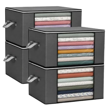 Bedding and Clothes Storage Bags Ruhhy 60x40x35cm, 4 pcs