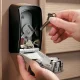 Key Storage Box with 4-Digit Combination Code 120x90x40mm, Grey/Black