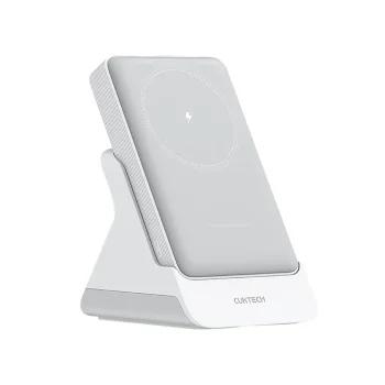 Cuktech WPB100N 10000mAh Magnetic Power Bank with Stand, 20W, White