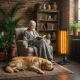 Bauerkraft 1000W Infrared Heater, Horizontal and Vertical with 50° Oscillation