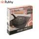Ruhhy 27273 Smiley Face Pancake Pan, 10.5-Inch Non-Stick Griddle for Eggs, Induction